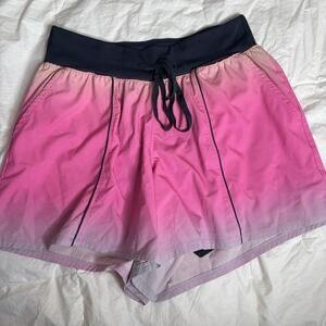 LIVI Lane Bryant Active Shorts Ombre Pink Plus Size 14/16 XL Athleisure Gym Yoga